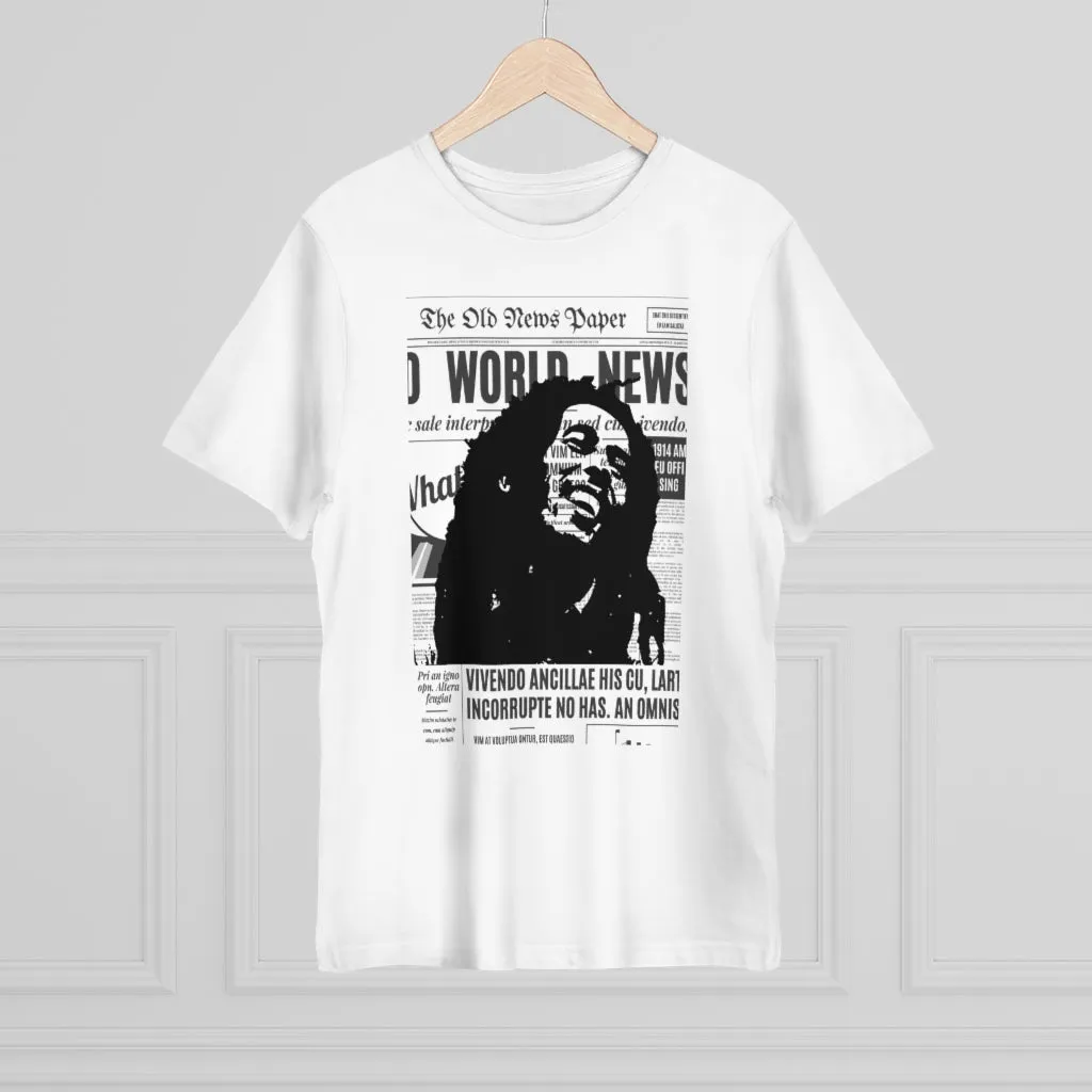 World News BOB MARLEY Unisex Deluxe T-shirt (full face/middle)