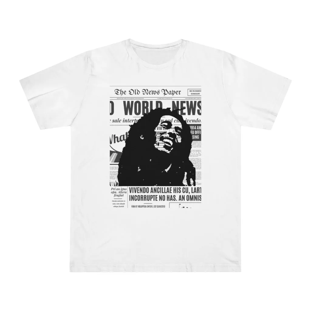 World News BOB MARLEY Unisex Deluxe T-shirt (full face/middle)