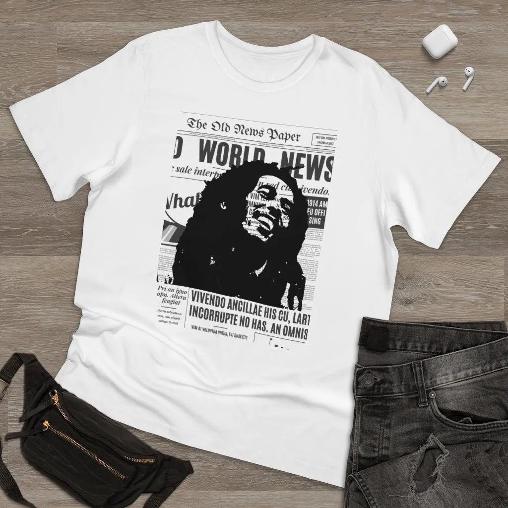 World News BOB MARLEY Unisex Deluxe T-shirt (full face/middle)