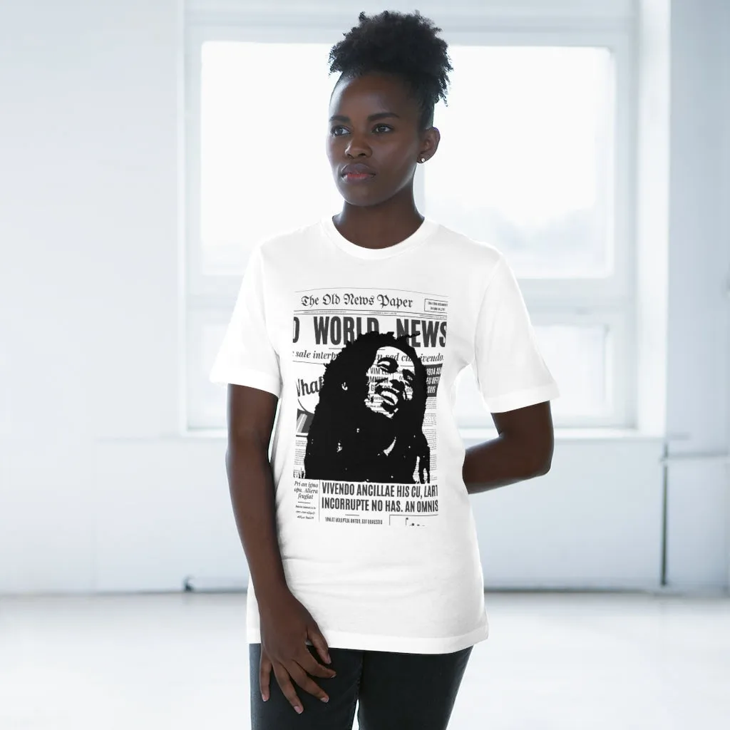 World News BOB MARLEY Unisex Deluxe T-shirt (full face/middle)