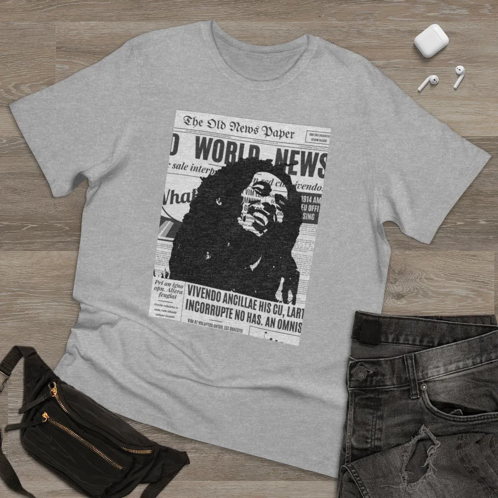 World News BOB MARLEY Unisex Deluxe T-shirt (full face/middle)