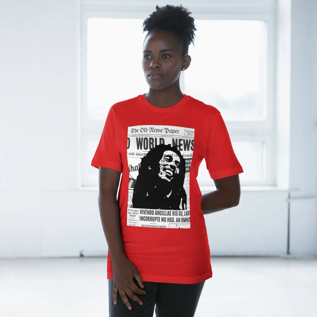 World News BOB MARLEY Unisex Deluxe T-shirt (full face/middle)
