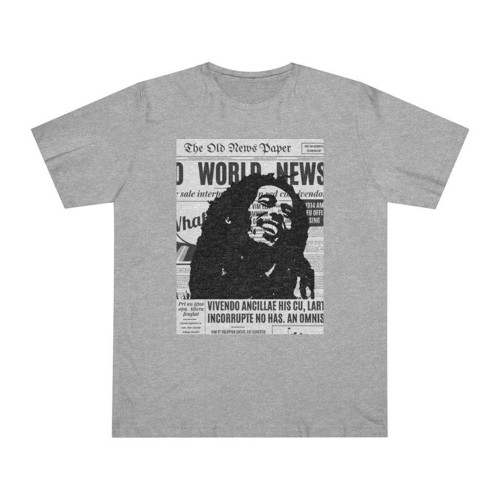 World News BOB MARLEY Unisex Deluxe T-shirt (full face/middle)