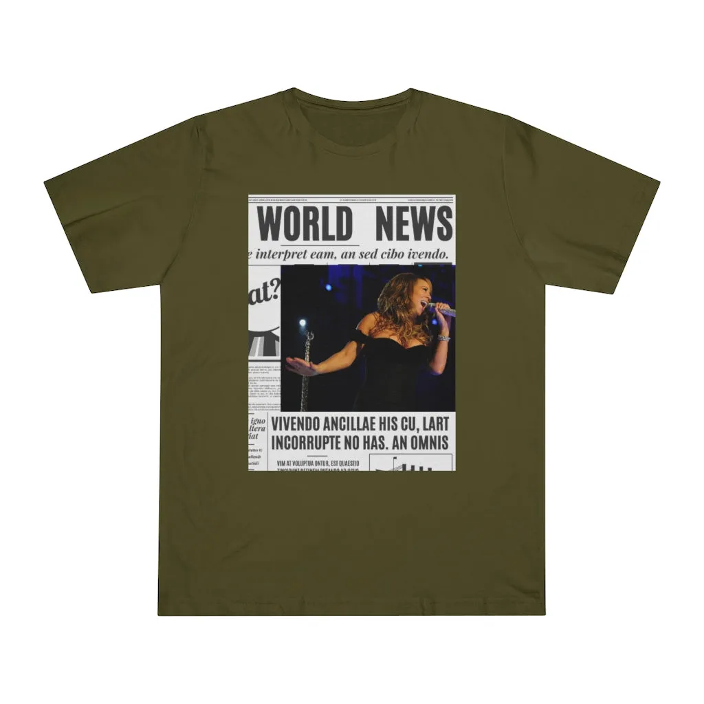 World News MARIAH CAREY Unisex Deluxe T-shirt