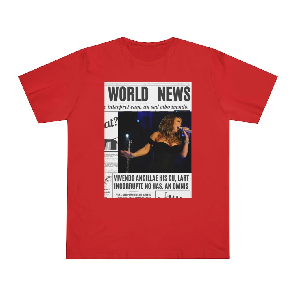 World News MARIAH CAREY Unisex Deluxe T-shirt