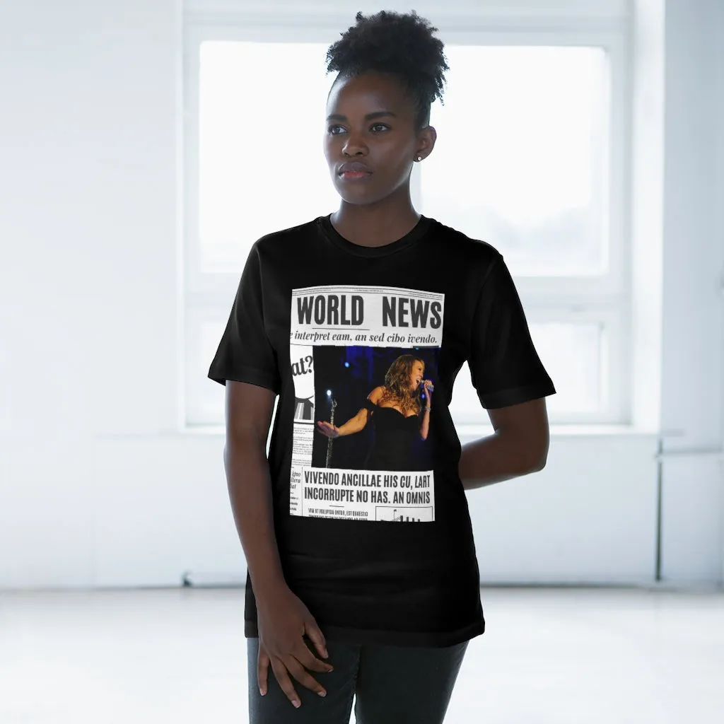 World News MARIAH CAREY Unisex Deluxe T-shirt