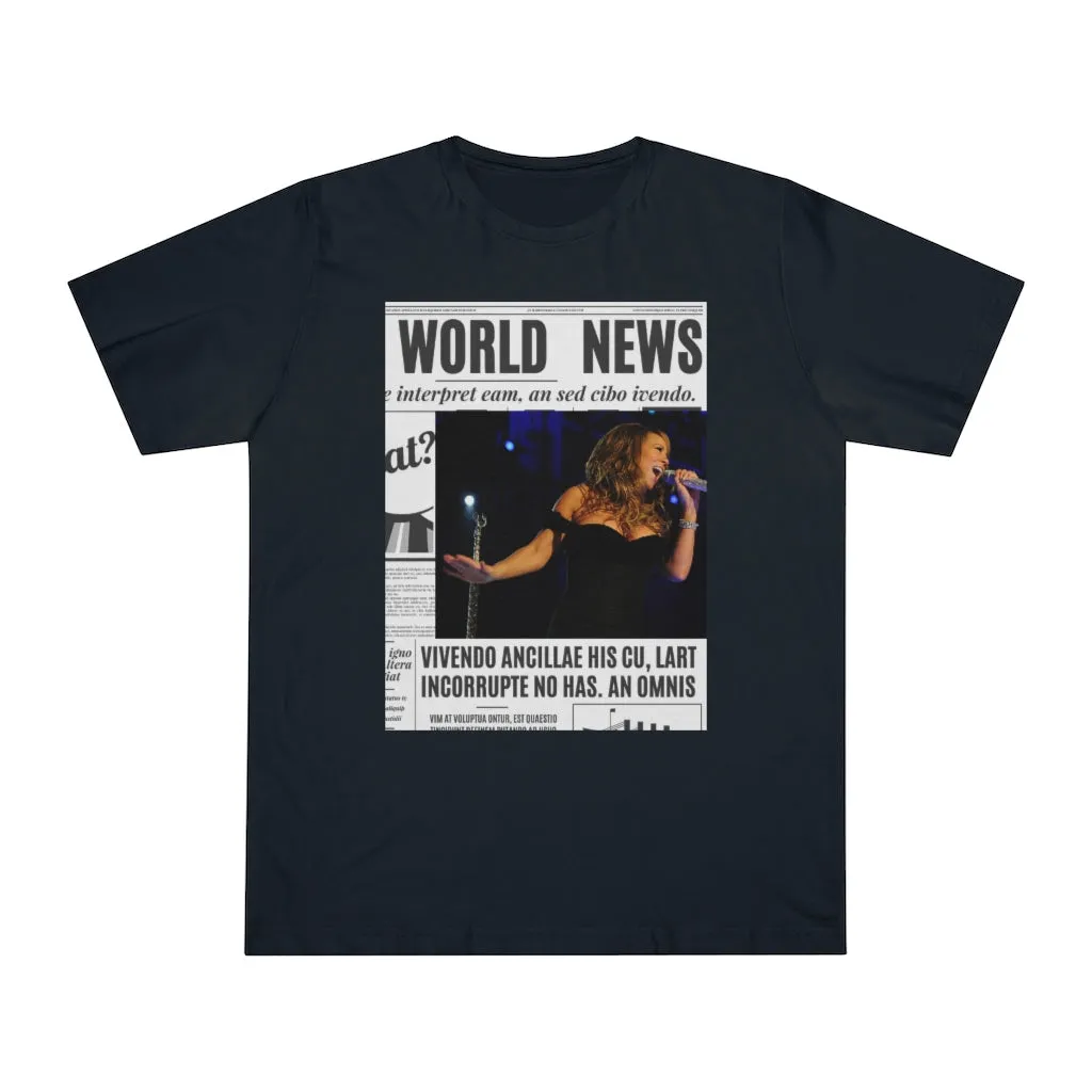 World News MARIAH CAREY Unisex Deluxe T-shirt