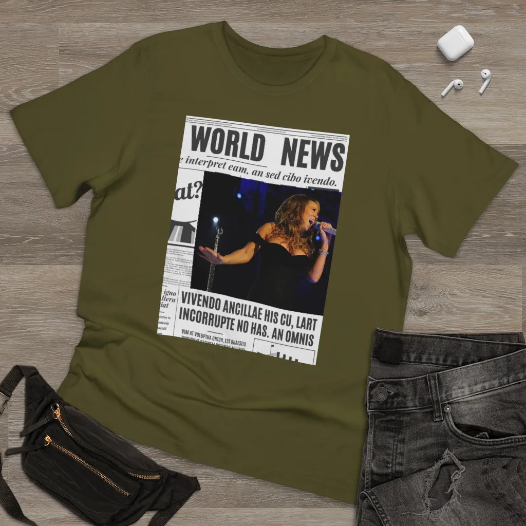 World News MARIAH CAREY Unisex Deluxe T-shirt