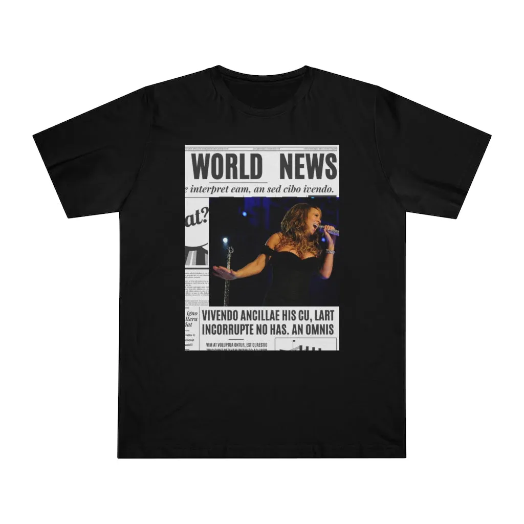 World News MARIAH CAREY Unisex Deluxe T-shirt