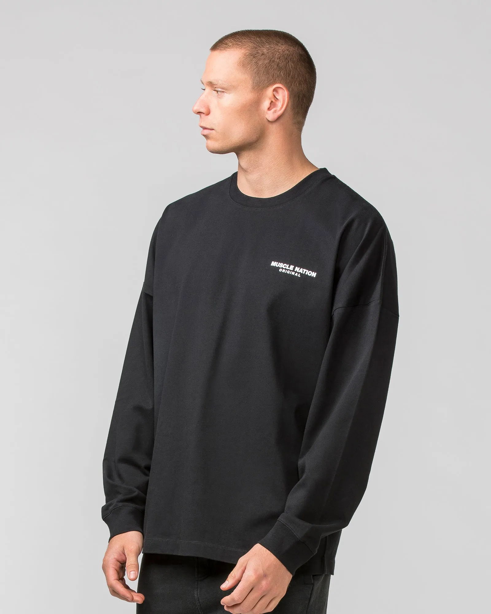 Worldwide Long Sleeve Tee - Black