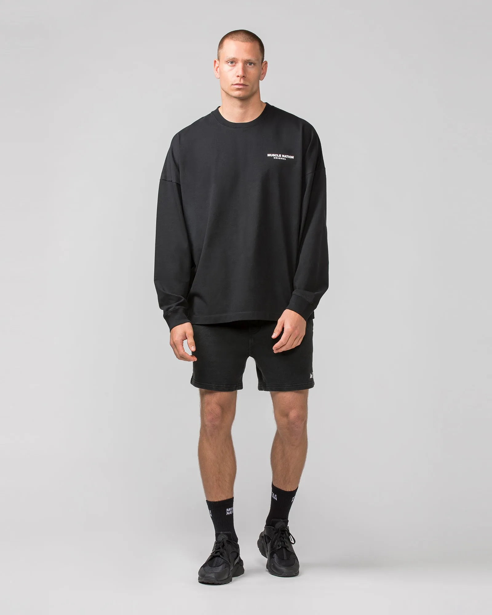 Worldwide Long Sleeve Tee - Black