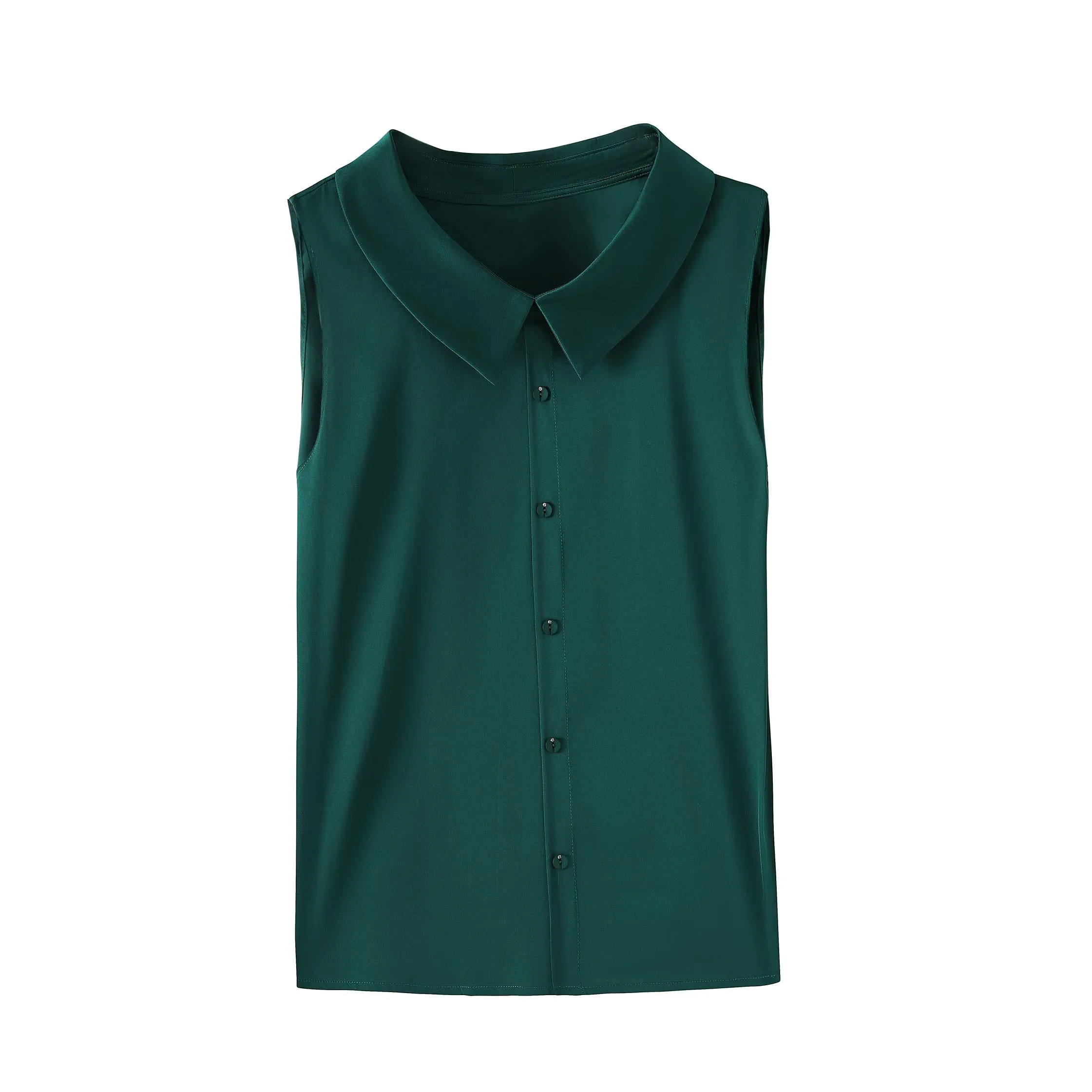 Wrinkle-Resistant Women's Large Size Satin Shirt