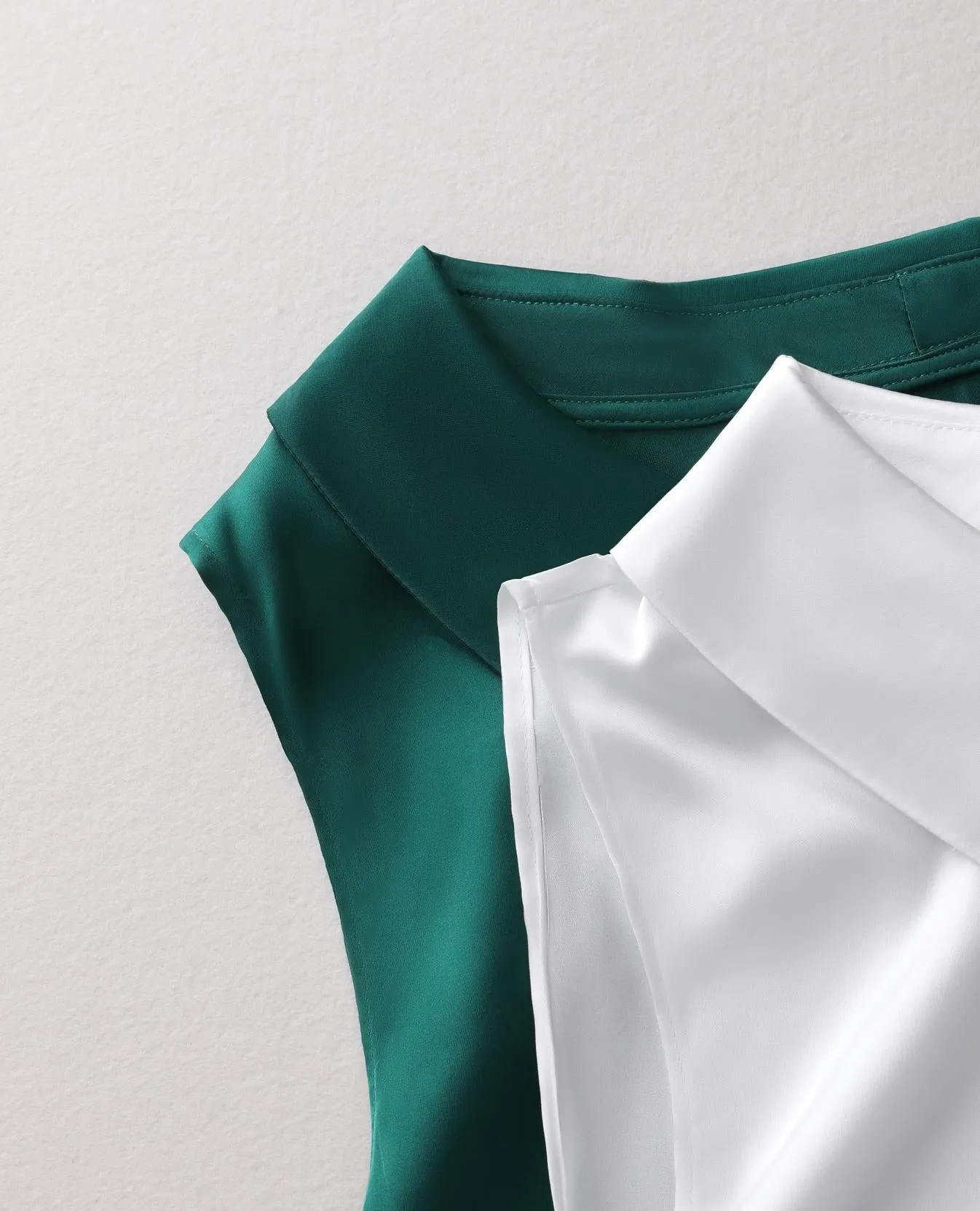 Wrinkle-Resistant Women's Large Size Satin Shirt