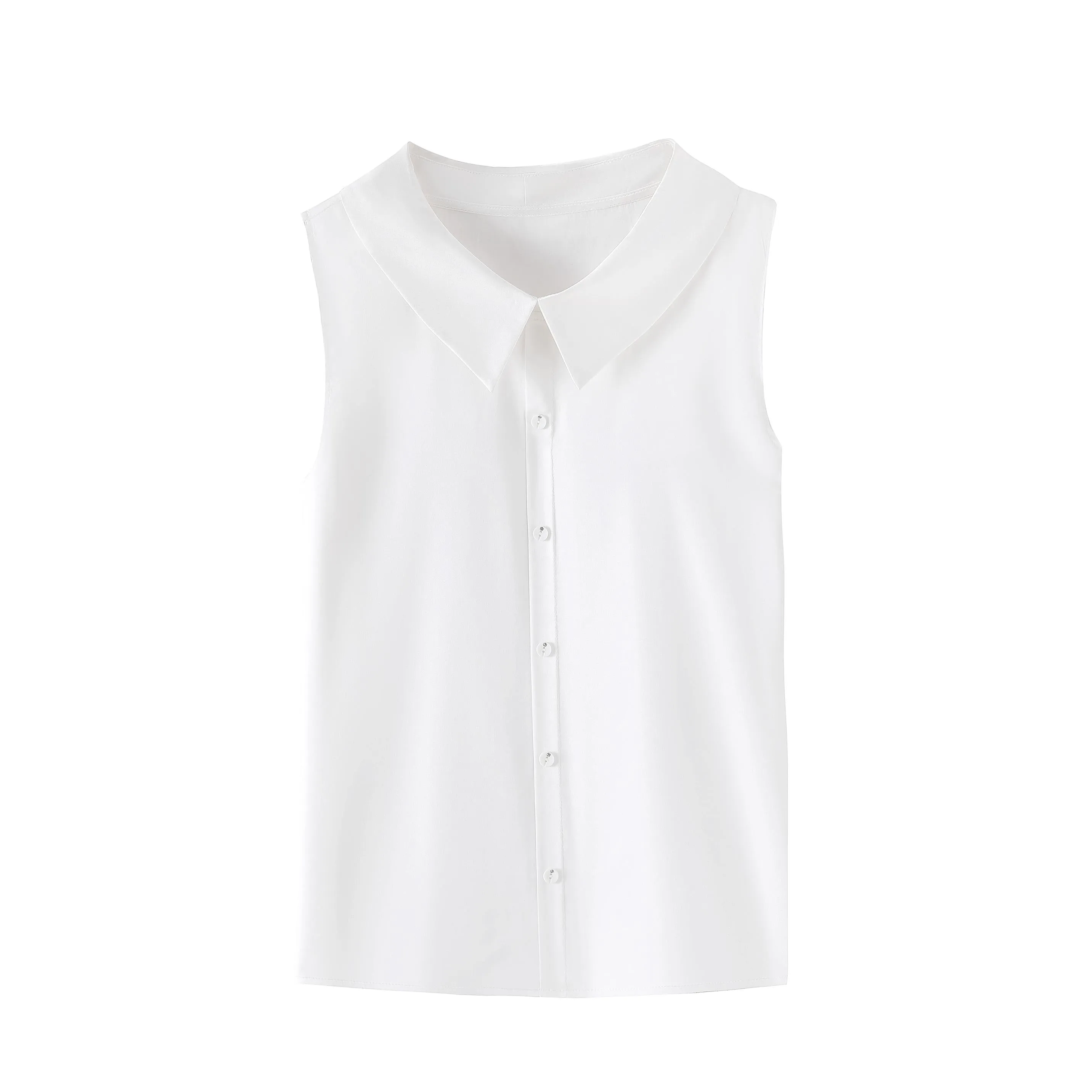 Wrinkle-Resistant Women's Large Size Satin Shirt