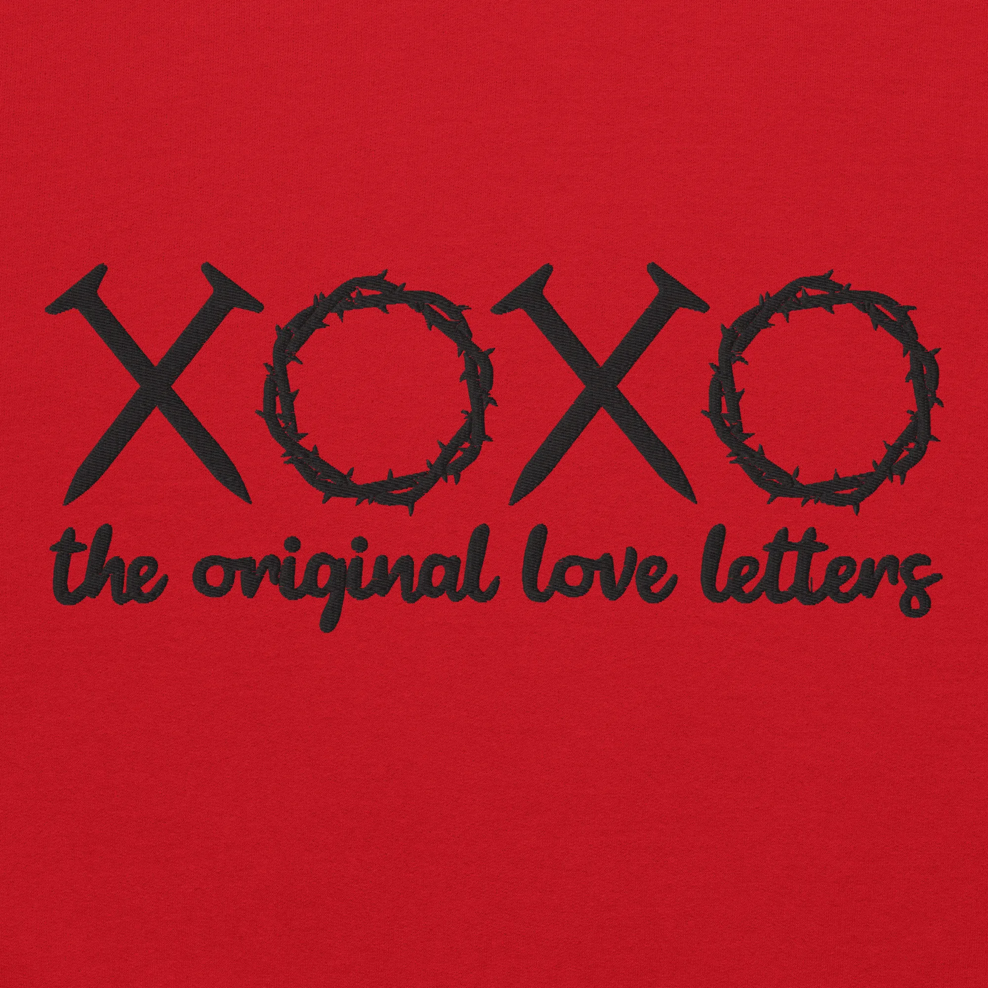 XOXO The Original Love Letters Embroidered Hoodie