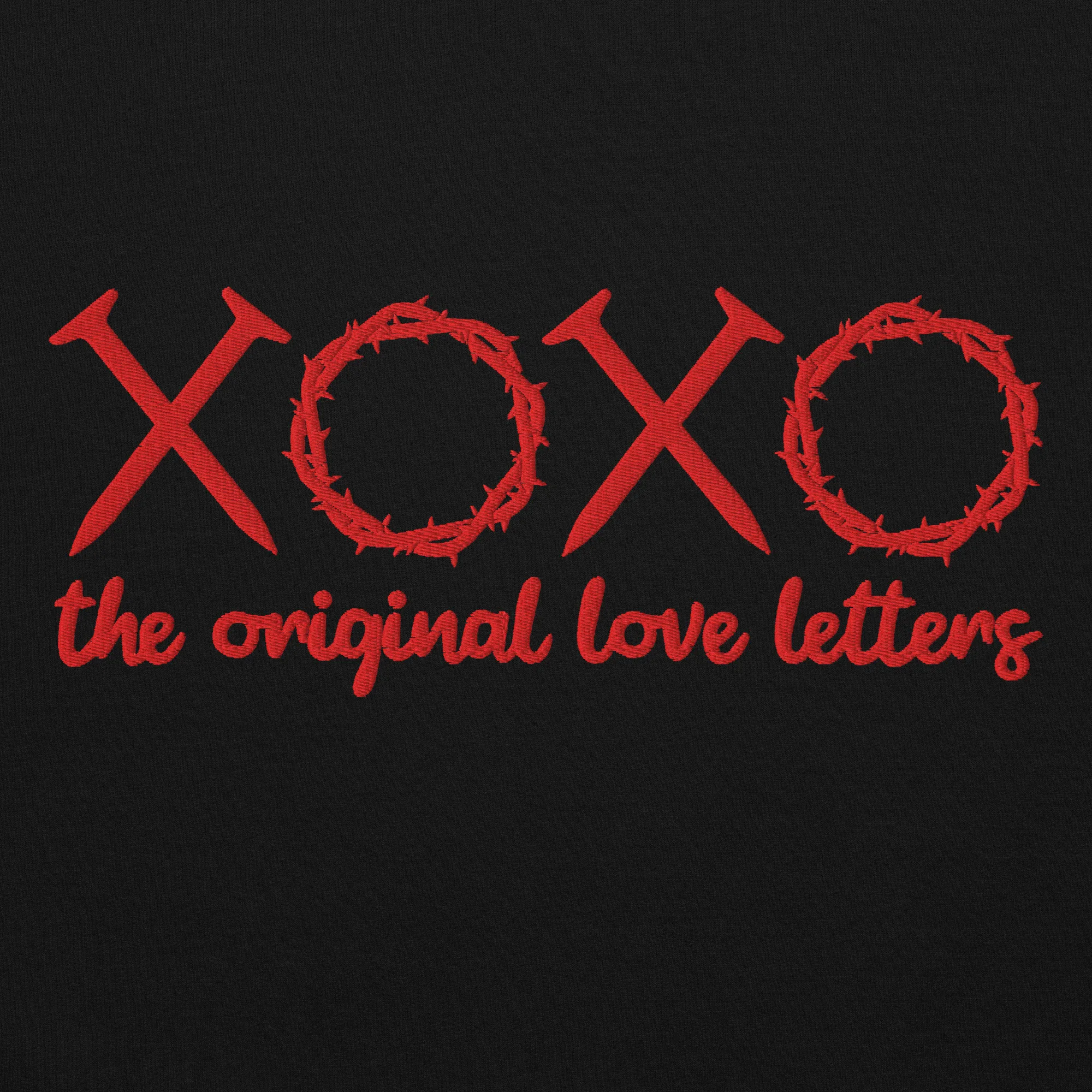 XOXO The Original Love Letters Embroidered Hoodie