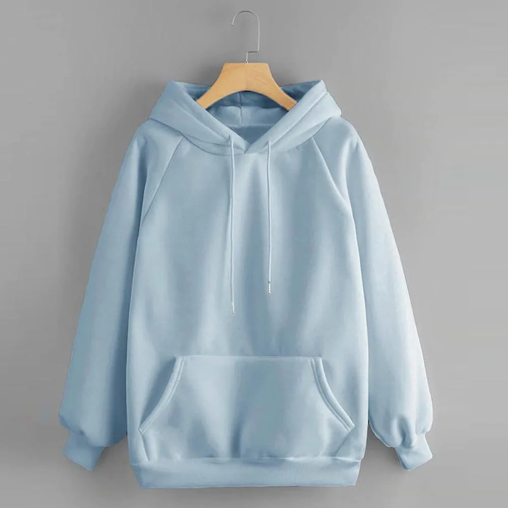 Yellow Hoodies Women Harajuku Sweatshirt Long Sleeve Hoodie Hooded Pullover Tops Blouse With Pocket Fashion Clothes f1