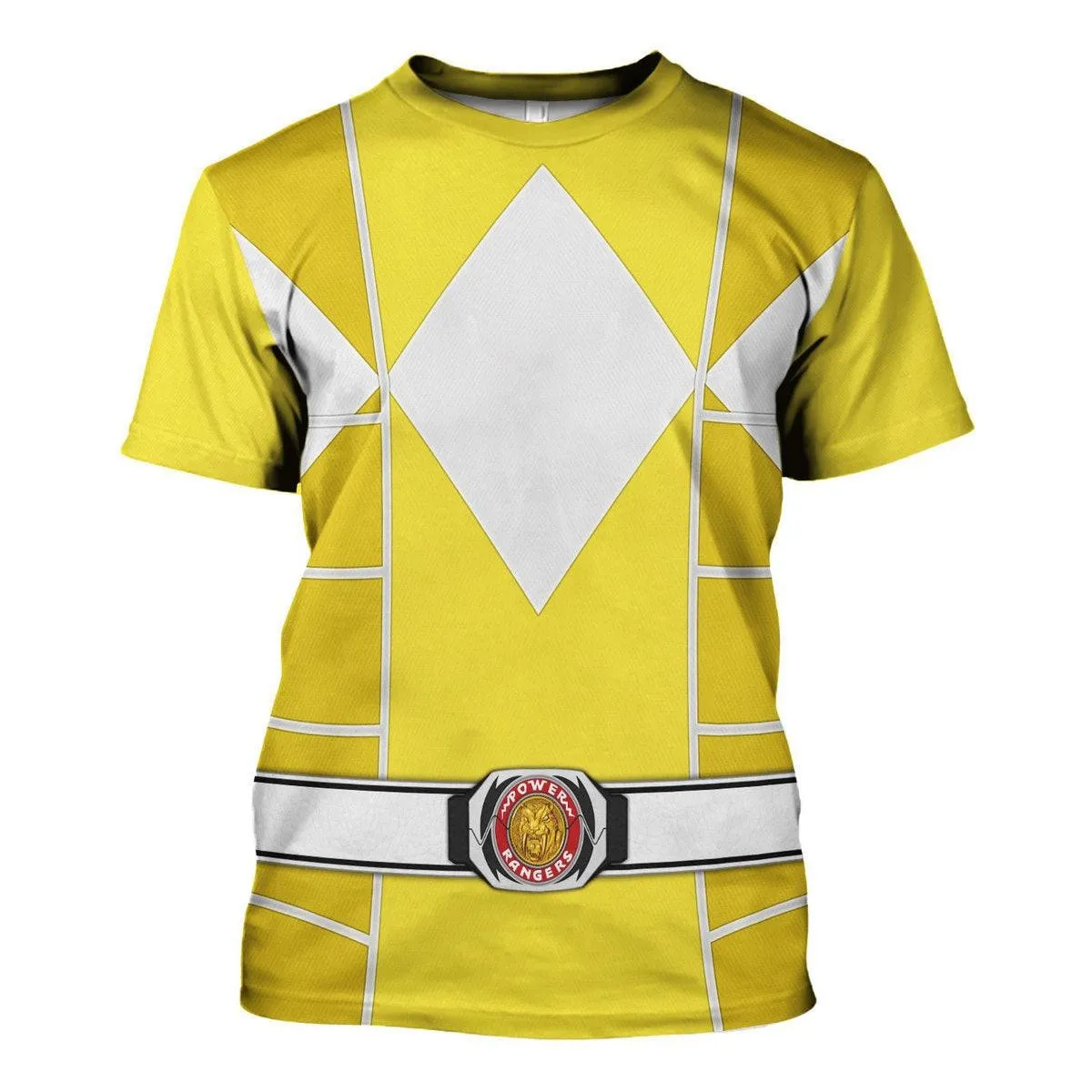 Yellow Ranger Mighty Morphin Cosplay Hoodies Sweatshirt T-shirt Hawaiian PRHS94 HSQT4329