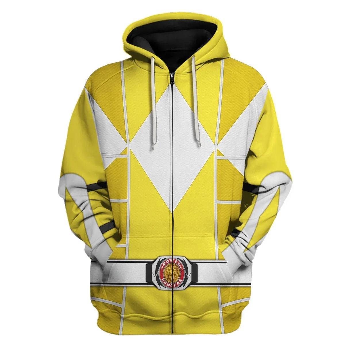 Yellow Ranger Mighty Morphin Cosplay Hoodies Sweatshirt T-shirt Hawaiian PRHS94 HSQT4329