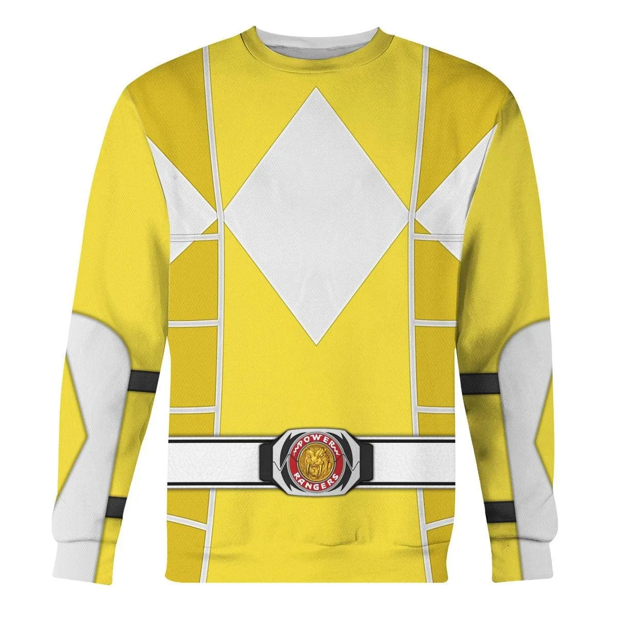 Yellow Ranger Mighty Morphin Cosplay Hoodies Sweatshirt T-shirt Hawaiian PRHS94 HSQT4329