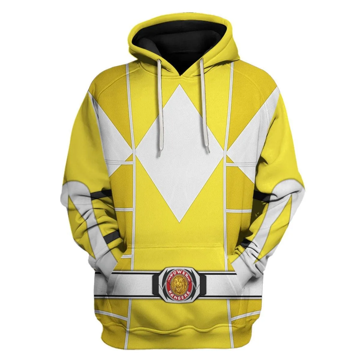 Yellow Ranger Mighty Morphin Cosplay Hoodies Sweatshirt T-shirt Hawaiian PRHS94 HSQT4329