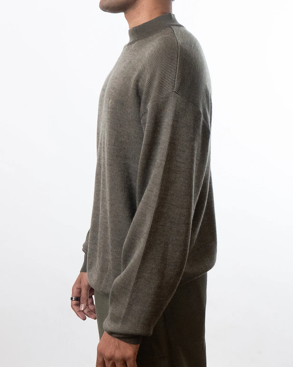 Yves Saint Laurent Turtle Neck Striped Sweater