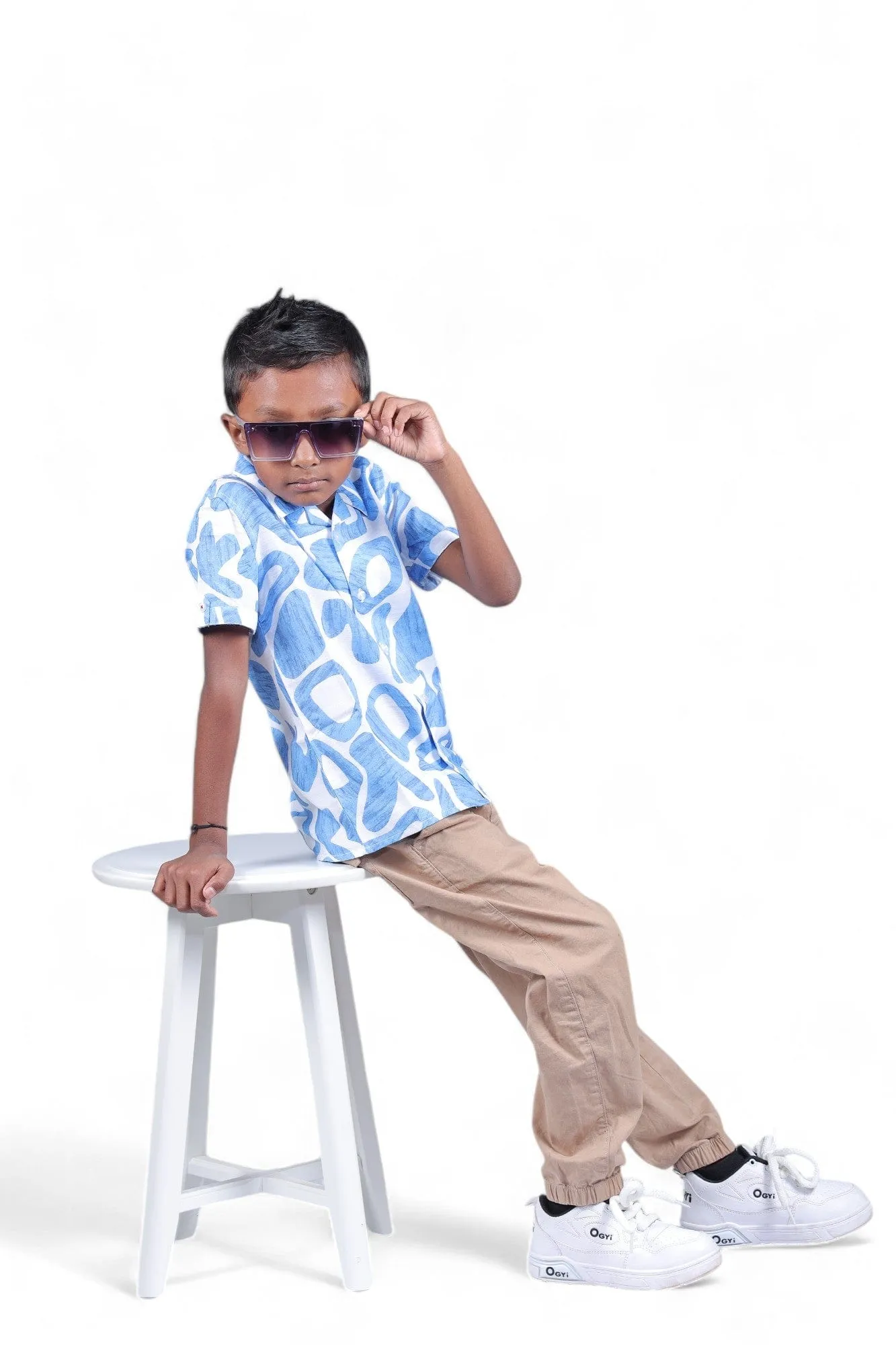 Zaraffah Boys Ocean Blue Shirt