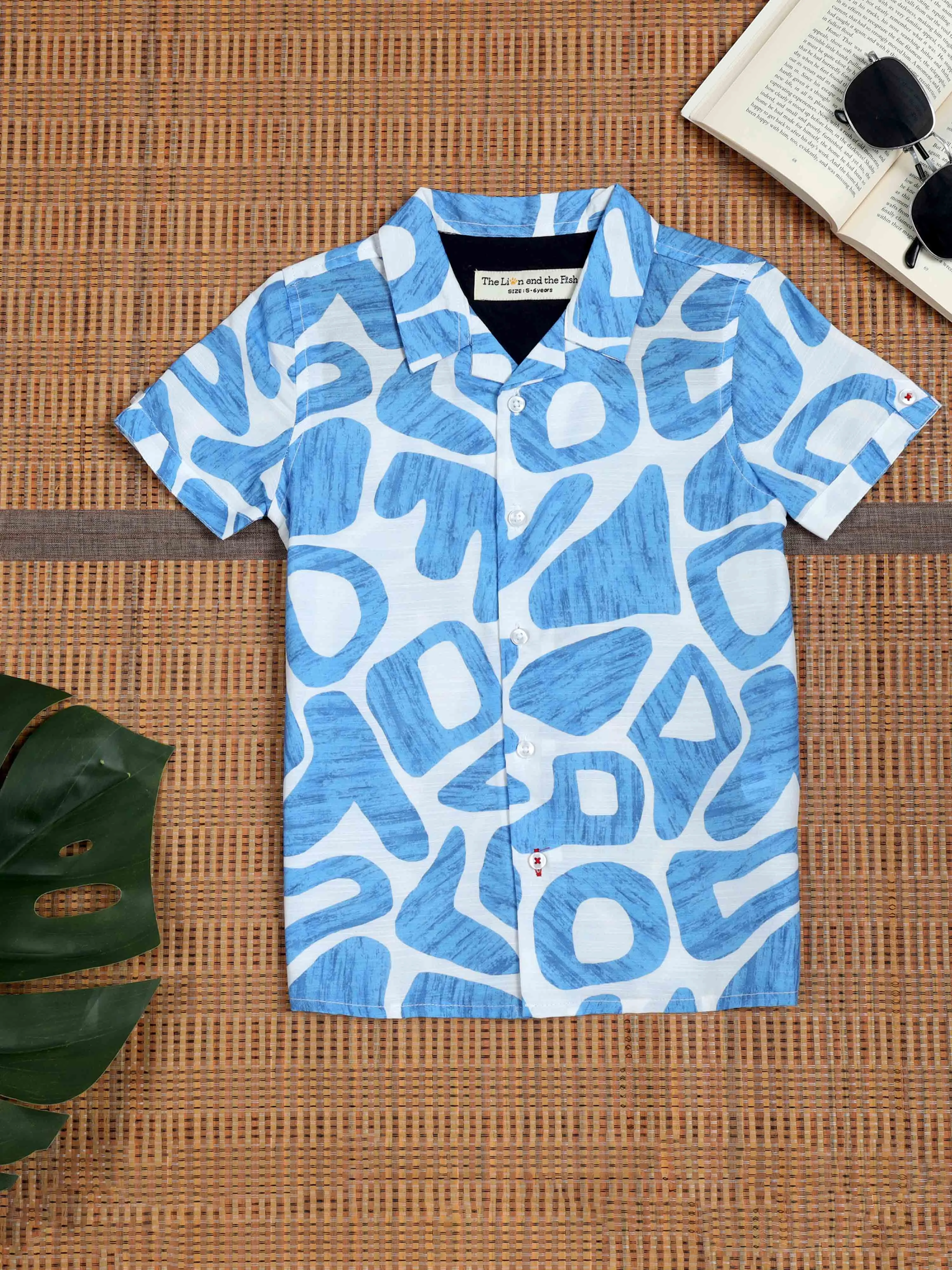 Zaraffah Boys Ocean Blue Shirt