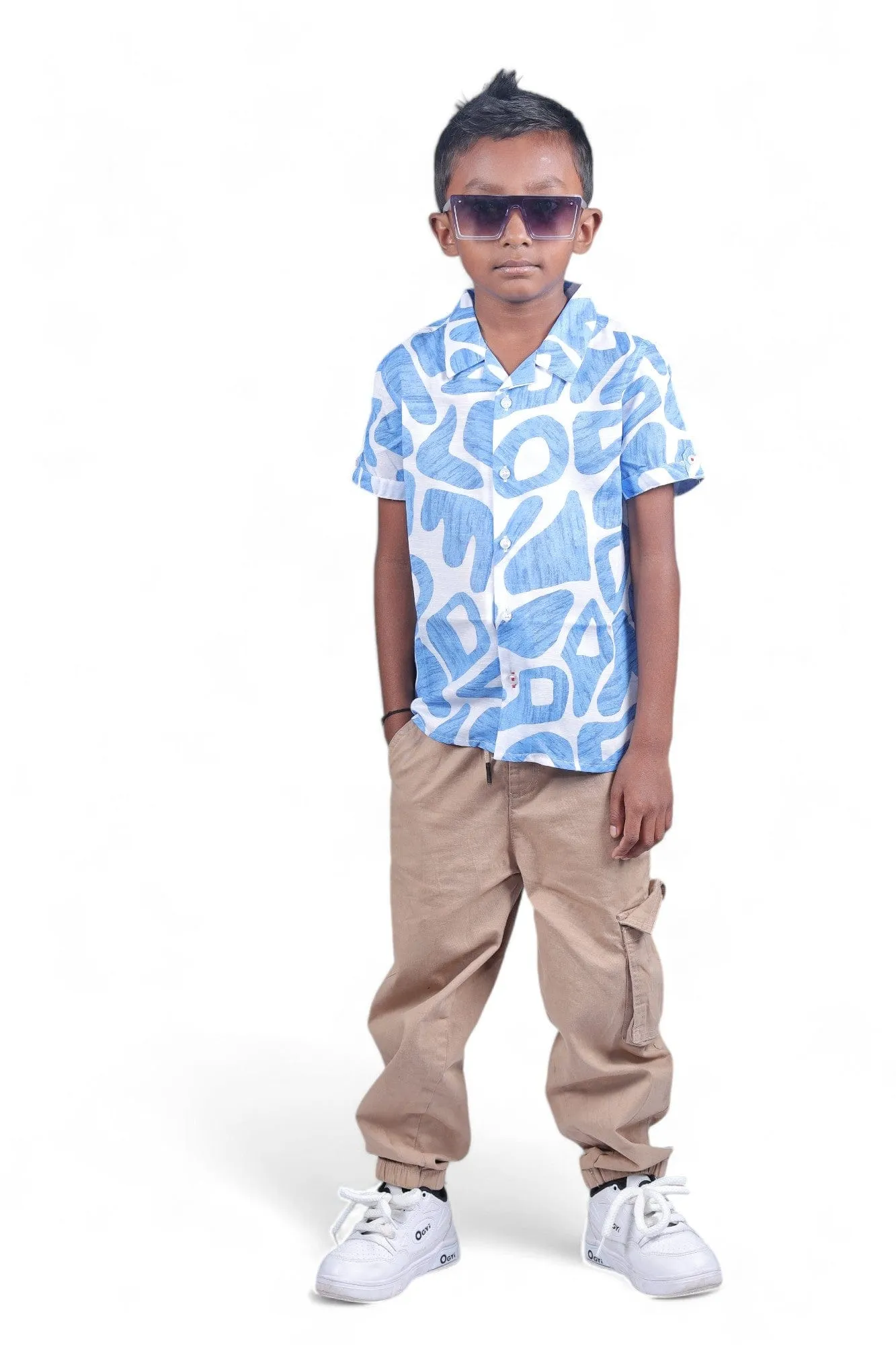 Zaraffah Boys Ocean Blue Shirt