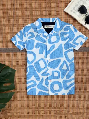 Zaraffah Boys Ocean Blue Shirt