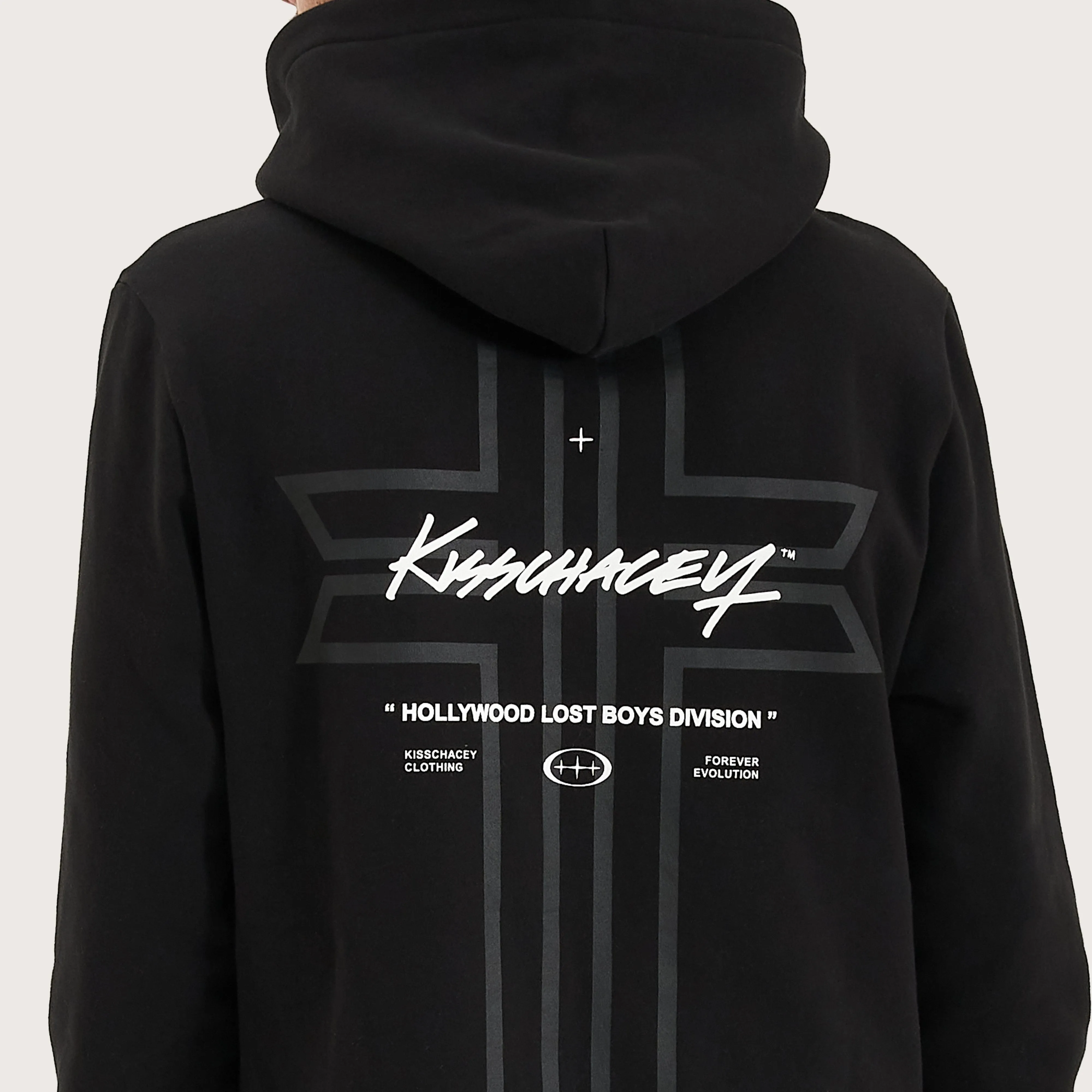 Zenth Heavy Dual Curved Hoodie Jet Black