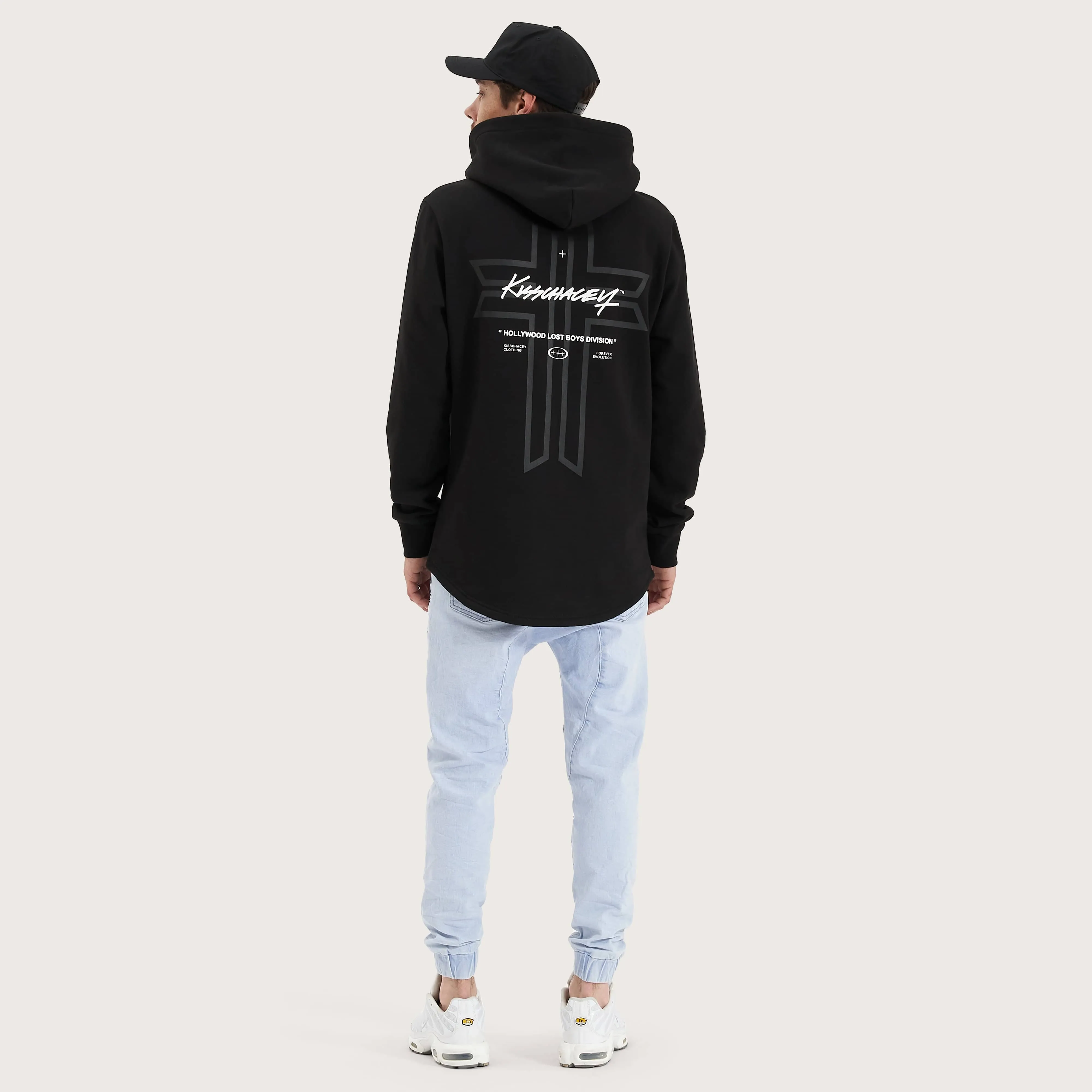 Zenth Heavy Dual Curved Hoodie Jet Black