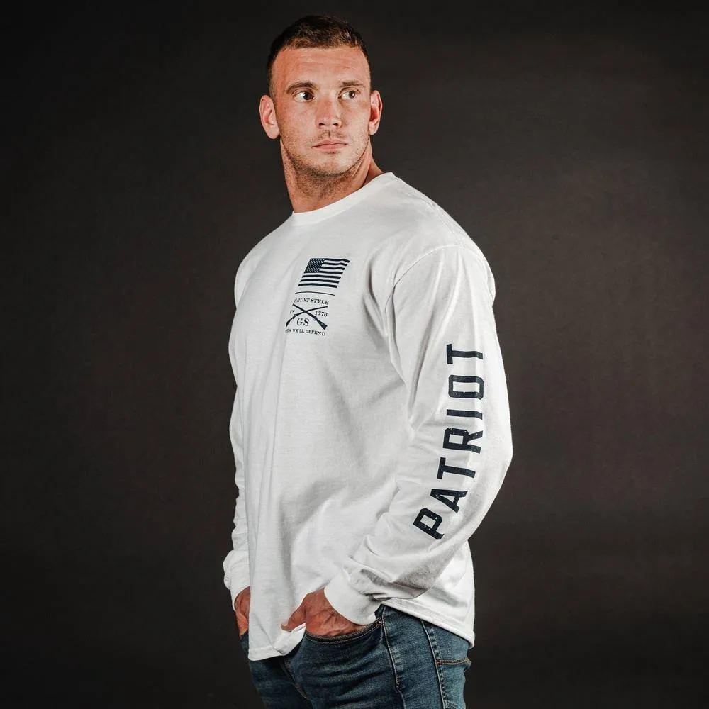Zero F's Given Long Sleeve - White