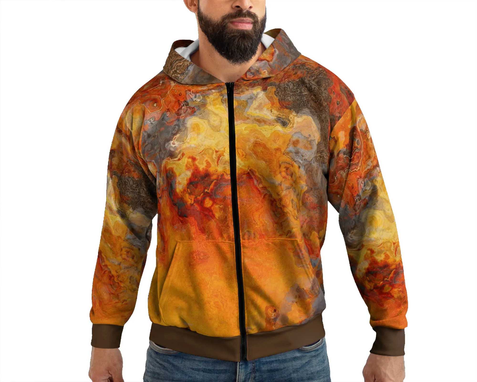 Zip Hoodie, Lava Flow