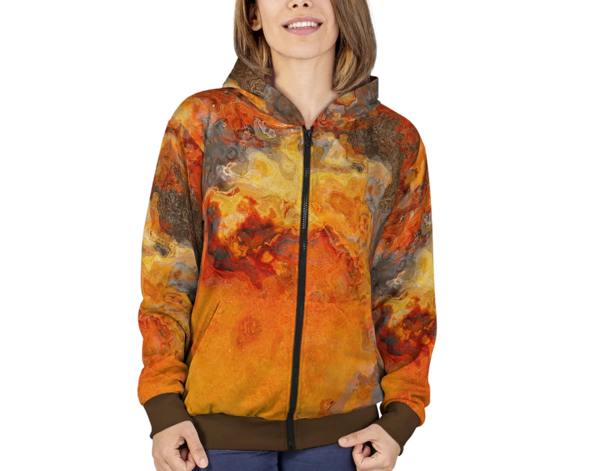 Zip Hoodie, Lava Flow