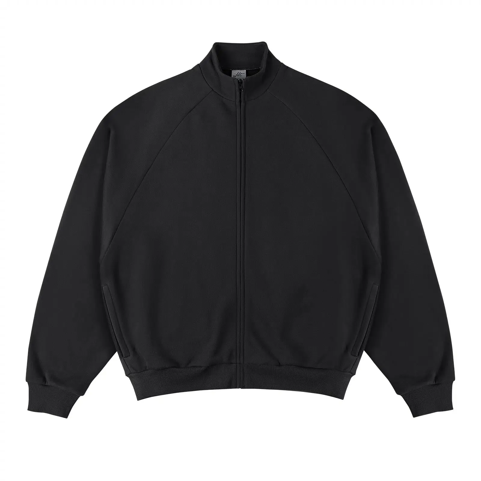 Zipper Raglan Sleeve Sweatshirt